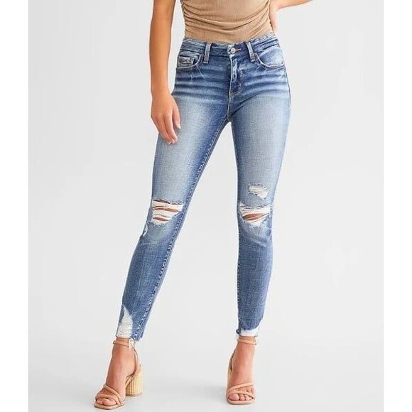 Buckle Women's Skinny Jeans - Light Blue - Picture 1 of 10